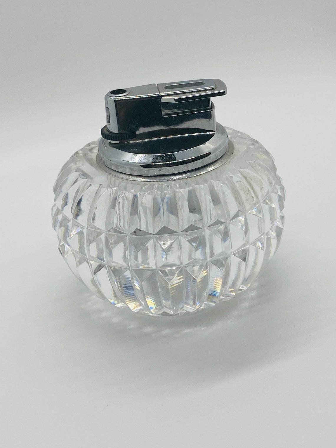 Vintage Waterford Crystal Lighter Butane Lighter Table Etsy