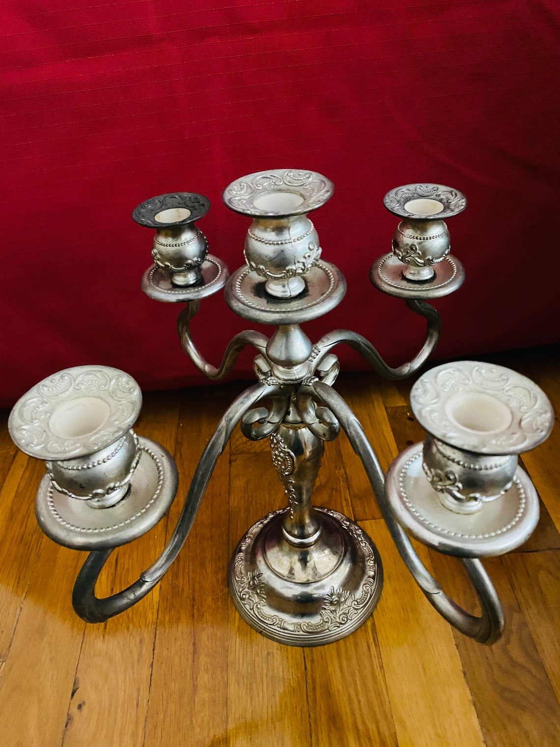 Vintage Godinger Silver Art GSA 5 Candle Holder Candelabra Etsy