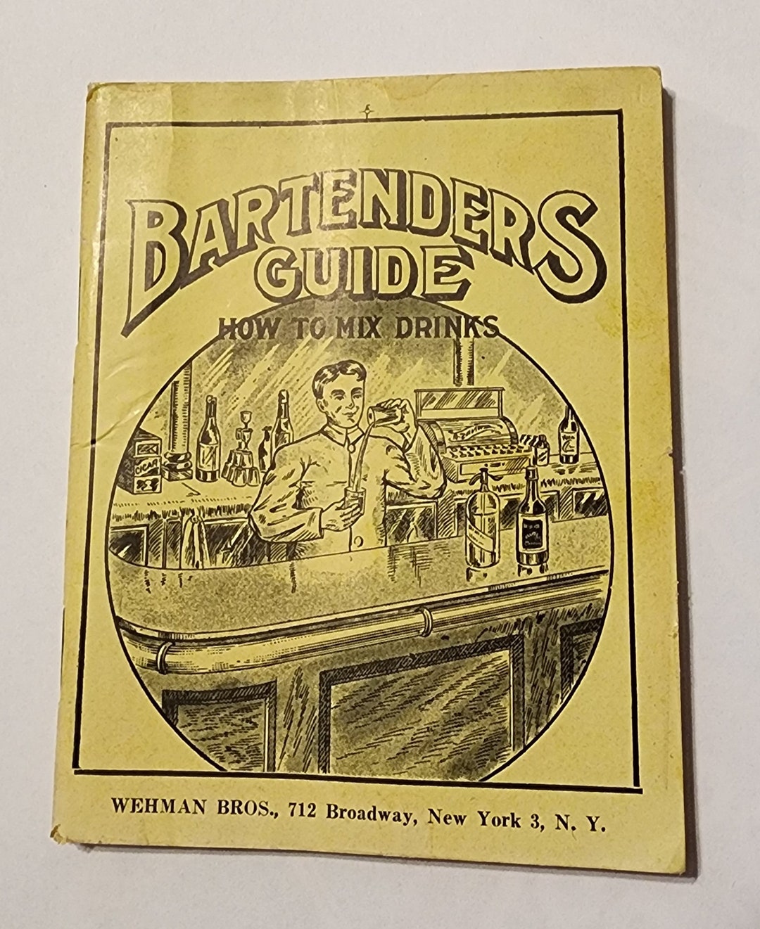 Bartenders Guide How to Mix Drinks Wehman Bros. 1912 Printing Etsy