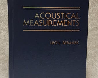 Acoustics by Leo L. Beranek - Etsy