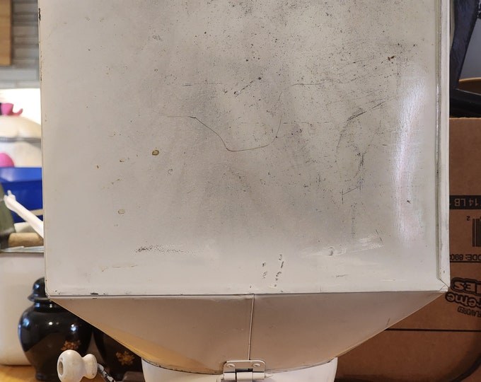 Vintage Hoosier Flour Bin MINT With Sifter, Top and Bottom Cap