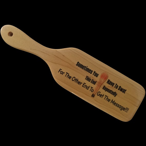 Maple Wood Spanking Paddle 13-3/4 X3-1/2 X 1/2 swat Repeatedly to Get  Message -  Sweden