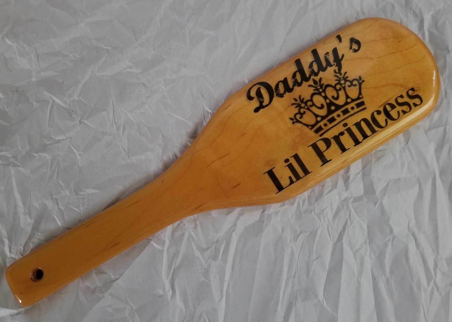 Maple Wood Spanking Paddle X X Daddy S Princess Etsy