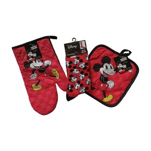 Mickey Inspired 3 pc. set socks, oven mitt & pot holder