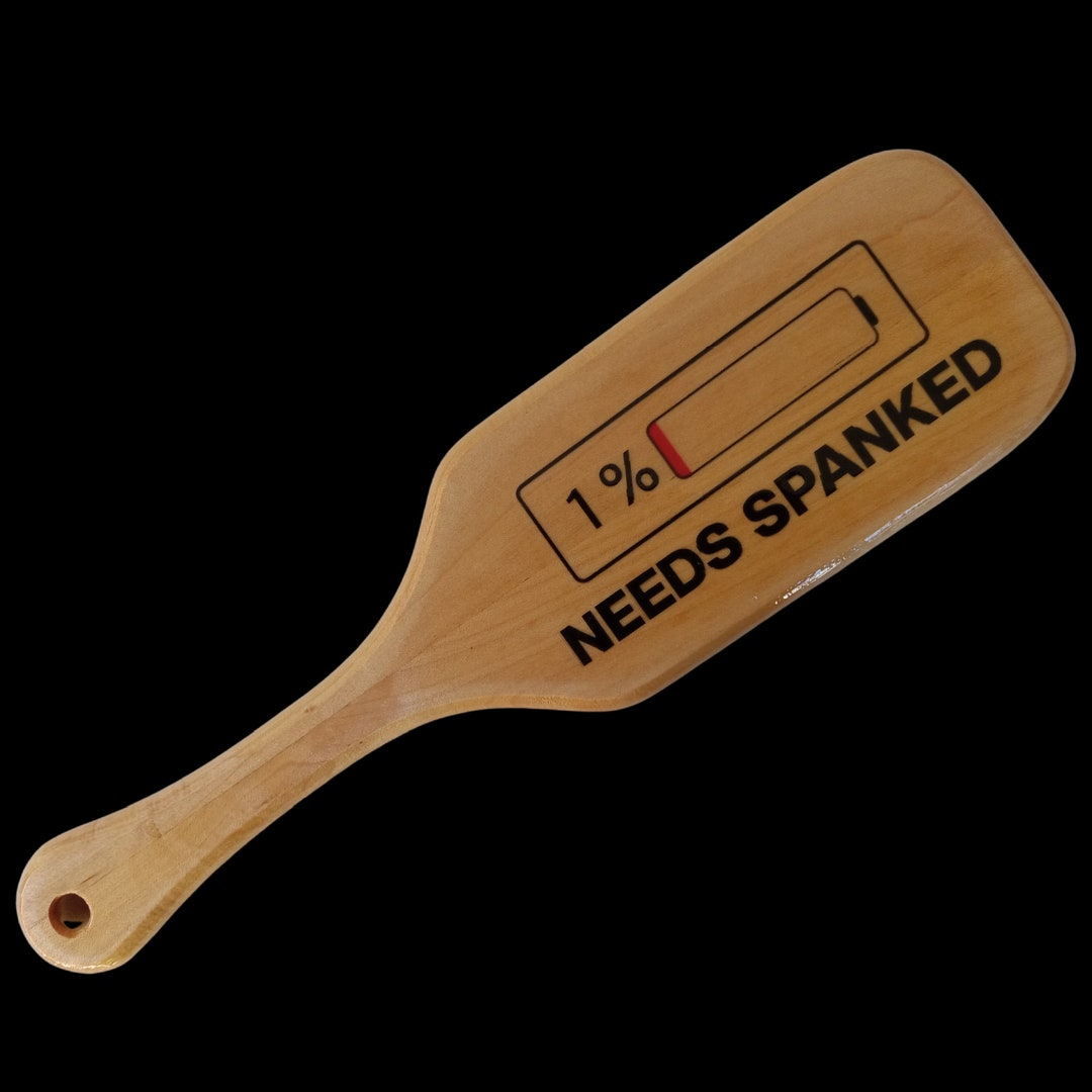 Maple Wood OTK Spanking Paddle 115/8" X 3" X 5/8" "1 Needs Spanked