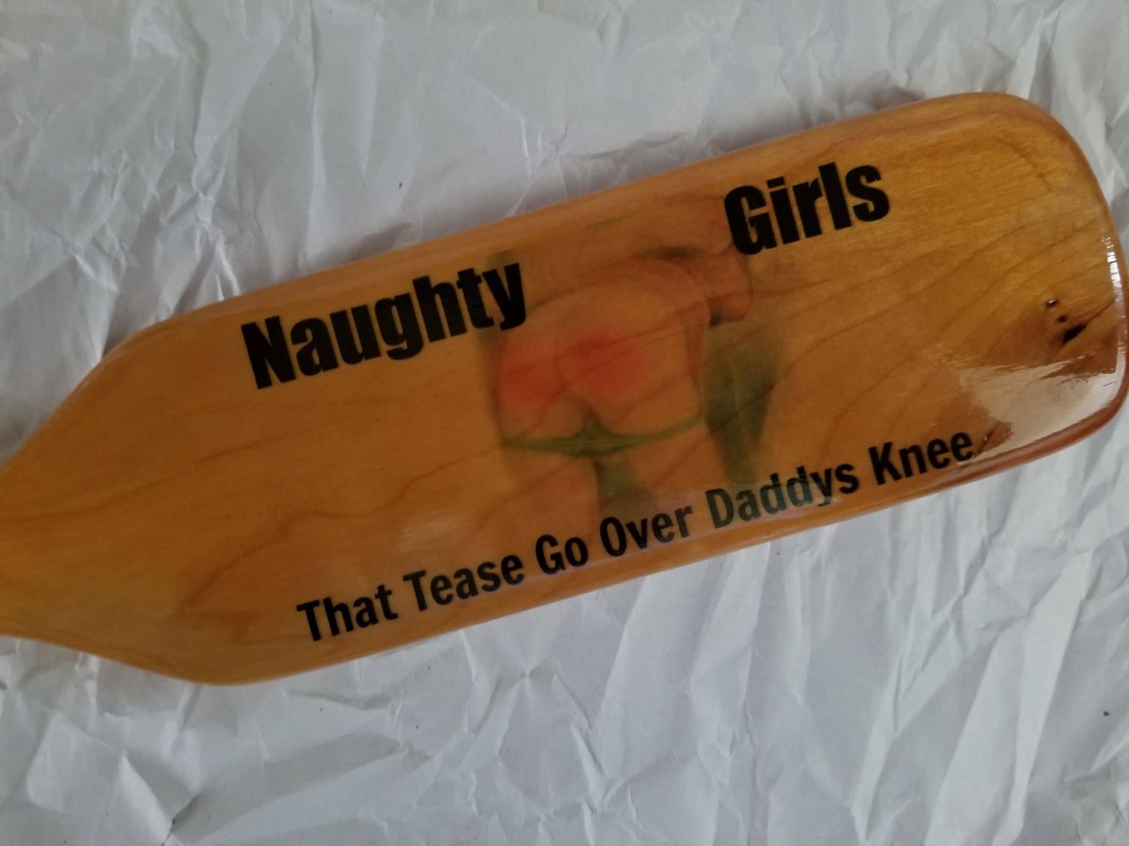Maple Wood Spanking Paddle "naughty Girls" 13-3/4" X 3" X 5/8" - Etsy