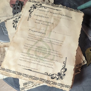 Skyrim Inspired Waterbreathing Potion Recipe - Alchemy
