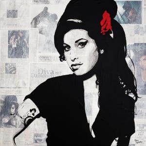 Amy Winehouse Poster Print, Vintage Music Wall Art, Retro Soul Singer Decor, Musician Gift for Fans, Bedroom or Studio Decoration