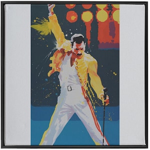 Freddie Mercury Art Print "The Show Must Go On" Queen Poster Music Legend Wall Decor Gift