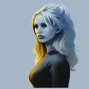 Brigitte Bardot Art Print Vintage French Icon Poster, Retro Wall Decor, Classic 1960s Style Home Decoration Gift