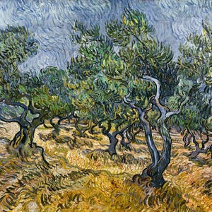 Van Gogh Olive Trees Print: Impressionist Landscape Art (Digital Download)