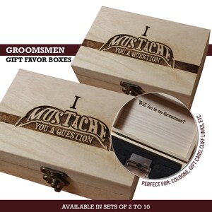 Groomsmen favors - custom engraved gift boxes - wedding favor gifts for groomsmen, groomsmen party, bachelor favor, funny groomsmen gift