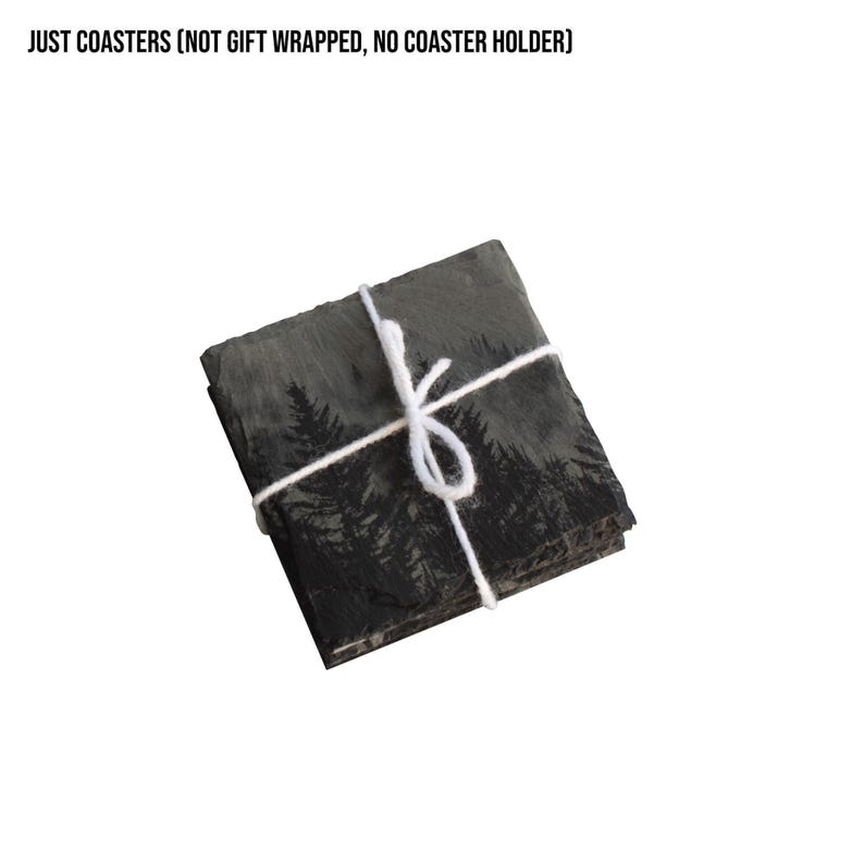 Coaster set, just the coasters option (not gift wrapped, no coaster holder.)