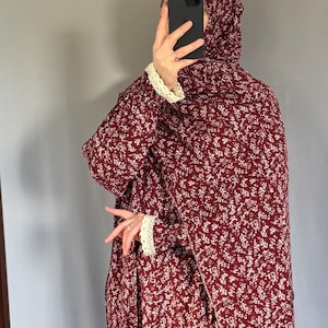 Prayer Dress Abaya Jilbab Maxi Dress Khimar Muslim Prayer Dress Modest Dress Islamic Dress Prayer Abaya for Women Prayer Clothes Salah Dress image 7
