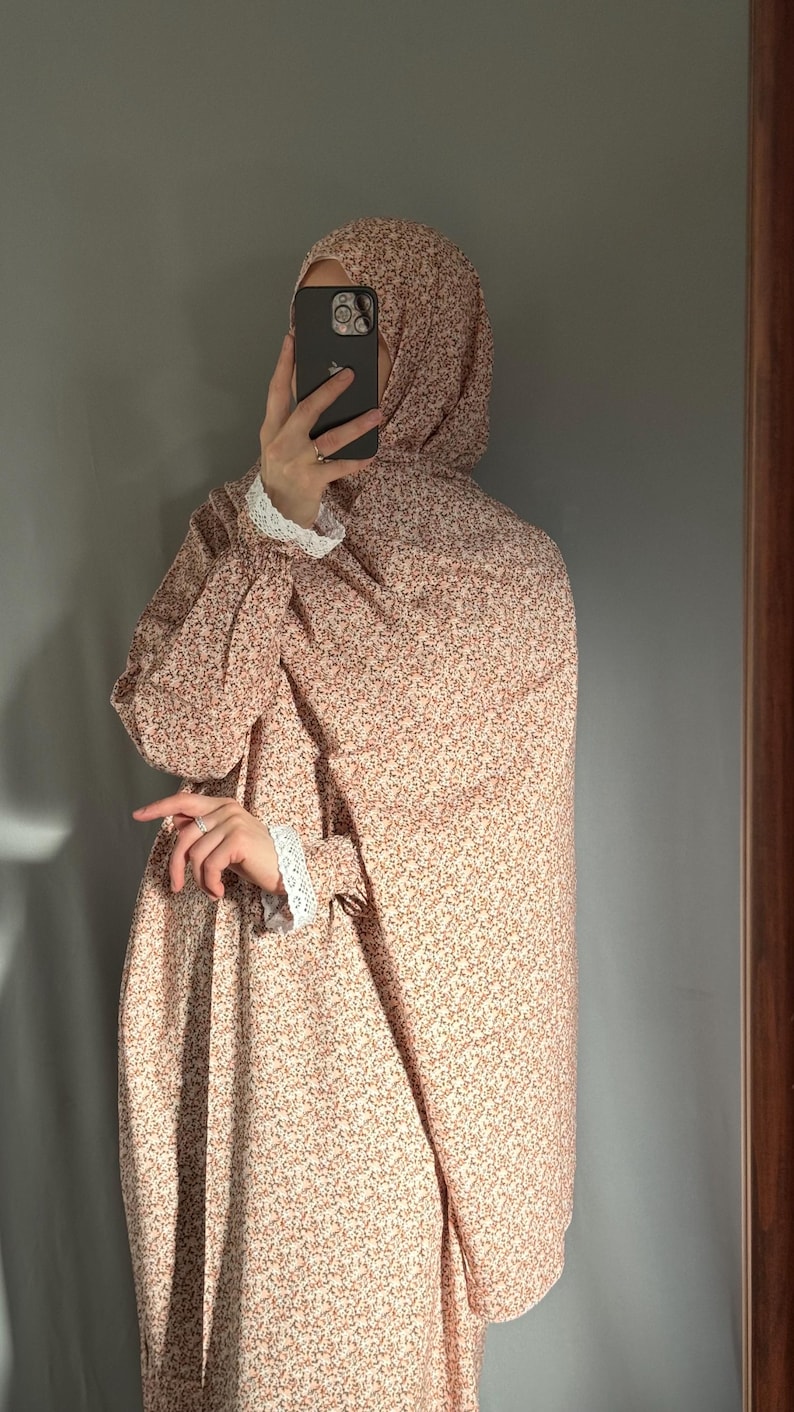 Prayer Dress Abaya Jilbab Maxi Dress Khimar Muslim Prayer Dress Modest Dress Islamic Dress Prayer Abaya for Women Prayer Clothes Salah Dress image 10