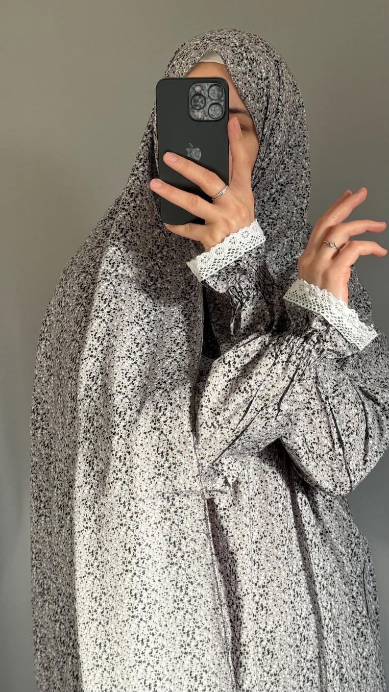 Prayer Dress Abaya Jilbab Maxi Dress Khimar Muslim Prayer Dress Modest Dress Islamic Dress Prayer Abaya for Women Prayer Clothes Salah Dress image 15