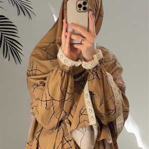 Muslim Women Prayer Dress, Islamic Dress, Two Piece Prayer Garment, Eid Ramadan Gift, Abaya, Jilbab, Maxi Dress, Khimar, Hijab, Salah dress