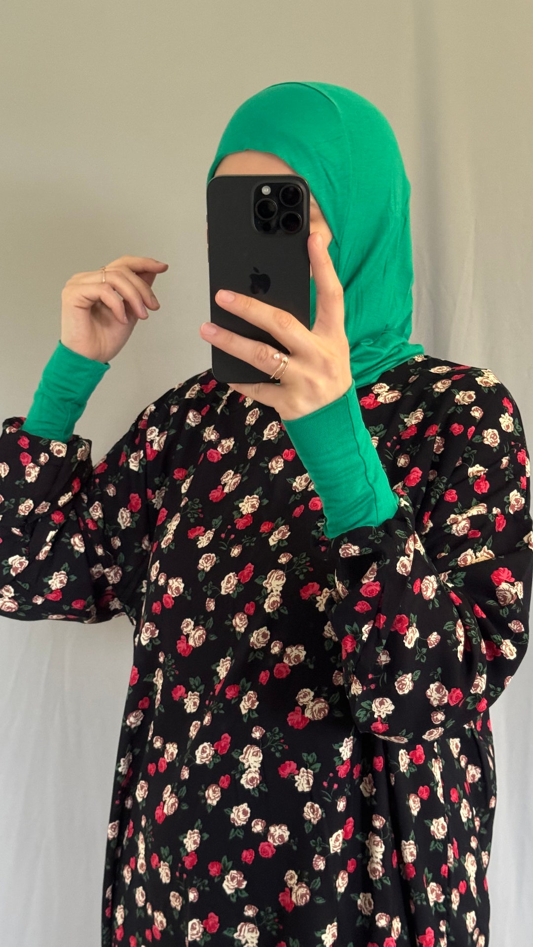 Ragazze Musulmane Maniche Lunghe O Neck Dress Prayer Gown Gown Prayer Gown Dancewear Praisewear Adatto per Le Ragazze Musulmane Altezza 90-160cm