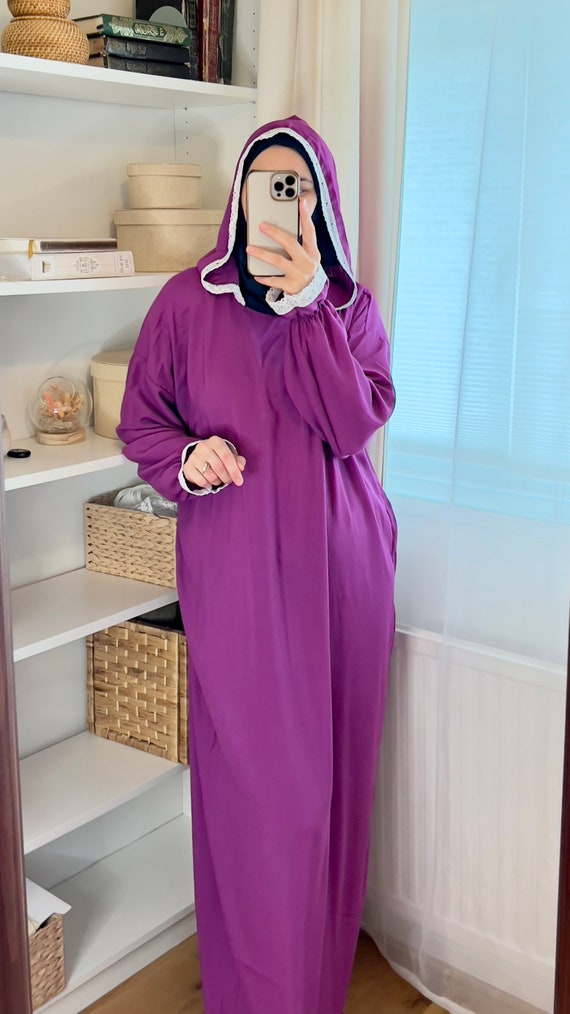 Buy Abaya Prayer Dress Jilbab Maxi Dress Muslim Women Prayer Garment Long Dress Khimar Islamic Dress Hijab Salah Dress Prayer Set robe Online in India Etsy