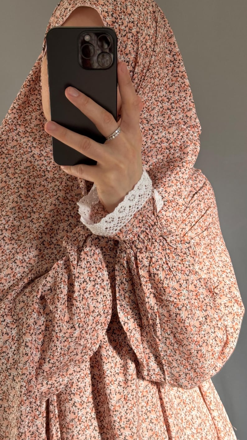 Prayer Dress Abaya Jilbab Maxi Dress Khimar Muslim Prayer Dress Modest Dress Islamic Dress Prayer Abaya for Women Prayer Clothes Salah Dress image 11