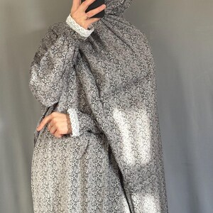 Prayer Dress Abaya Jilbab Maxi Dress Khimar Muslim Prayer Dress Modest Dress Islamic Dress Prayer Abaya for Women Prayer Clothes Salah Dress Grey