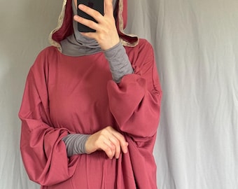 Plus Size Prayer Dress, Jilbab, Maxi Dress, Muslim Women Prayer Garment, Long Dress, Khimar, Islamic Dress, Hijab, Salah dress, Prayer Set