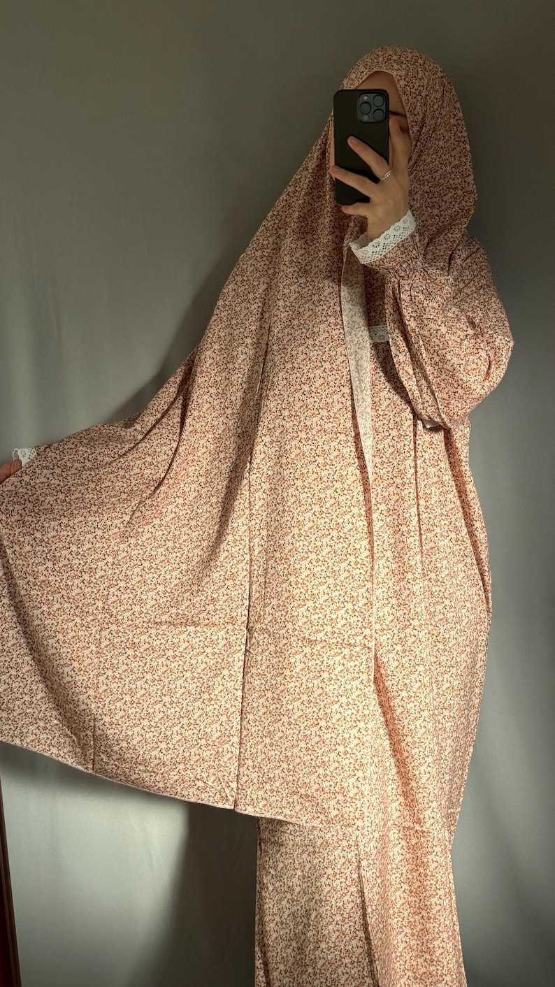Prayer Dress Abaya Jilbab Maxi Dress Khimar Muslim Prayer Dress Modest Dress Islamic Dress Prayer Abaya for Women Prayer Clothes Salah Dress image 14