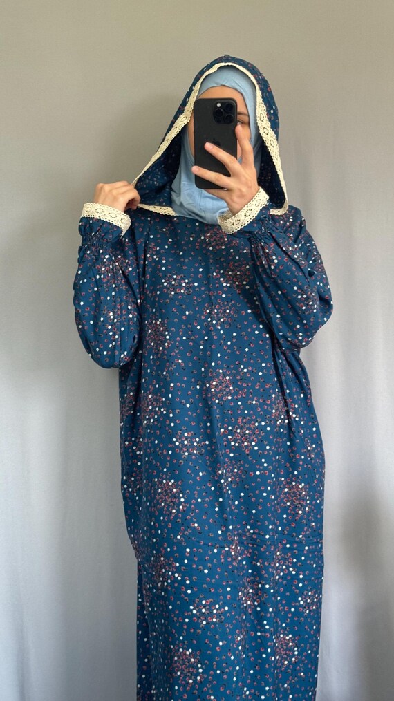 Abaya Da Preghiera Per Donne Musulmane - Eleganza Moderna Con Ricami Delicati - Tessuto Sintetico Opaco E Confortevole - Maniche Lunghe - Vestibilità Ampia - Per Matrimoni E Occasioni Speciali