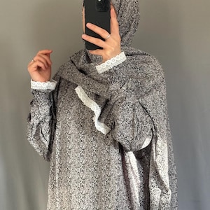 Prayer Dress Abaya Jilbab Maxi Dress Khimar Muslim Prayer Dress Modest Dress Islamic Dress Prayer Abaya for Women Prayer Clothes Salah Dress image 16