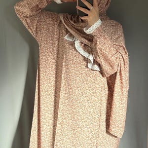 Prayer Dress Abaya Jilbab Maxi Dress Khimar Muslim Prayer Dress Modest Dress Islamic Dress Prayer Abaya for Women Prayer Clothes Salah Dress image 12