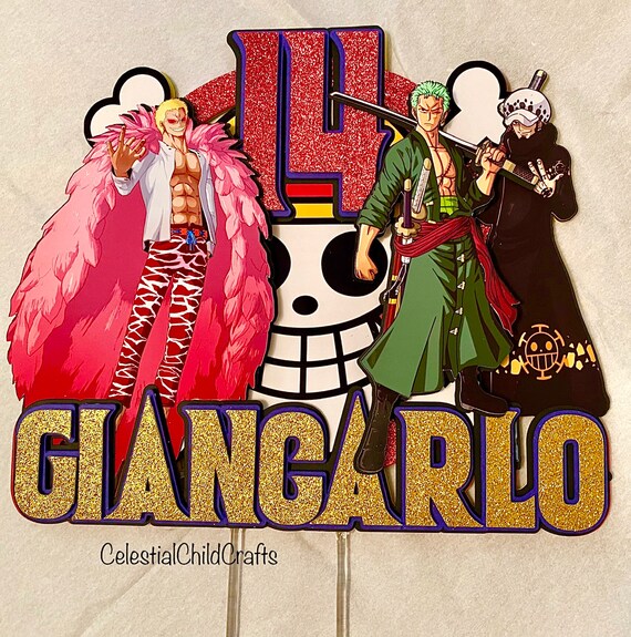 One Piece Anime Cake Topper Pick Your Fav Character Birthday Etsy Australia