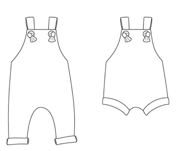 Baby Girl Overalls Sunflower Overalls 