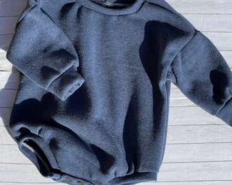 Pullover Strampler, Baby Strampler, Luftblasen Strampler, Spielanzug, Baby Sweatshirt, Unisex Babykleidung