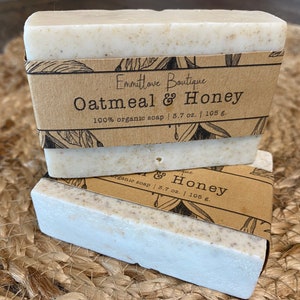 Oatmeal & Honey Soap Bar - Handmade Soap