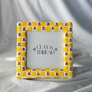 Yellow Clay Picture Frame