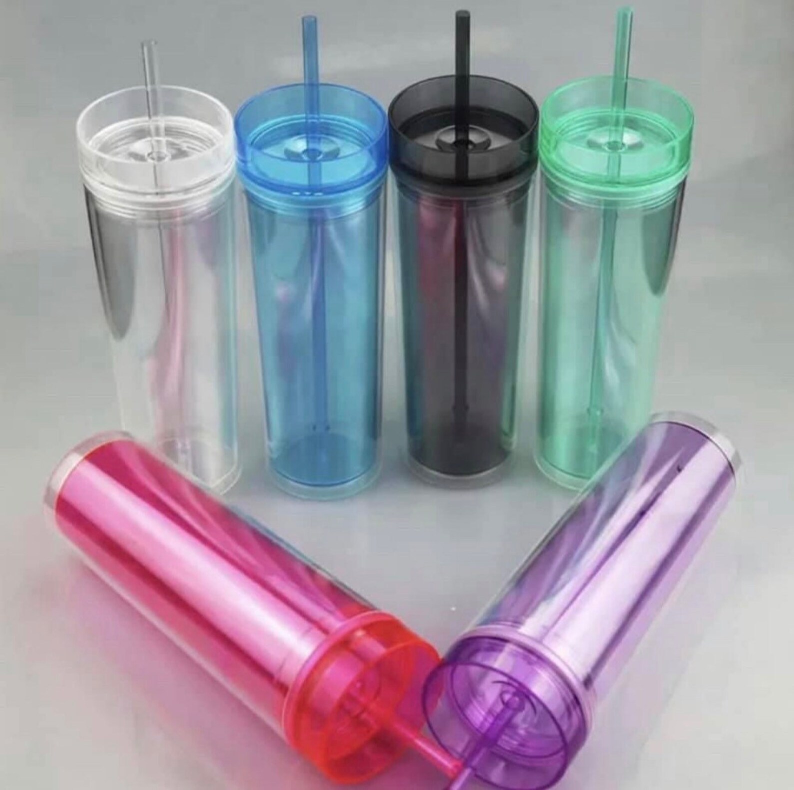 16oz Acrylic Tumblers 4 Pack Etsy