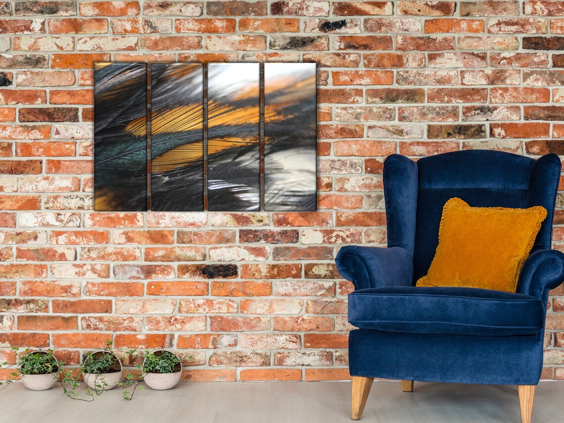 Black yellow abstract canvas modern art abstract wall art | Etsy