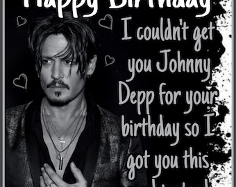 Johnny Depp-verjaardagskaart