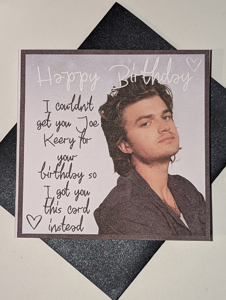 Joe Keery Birthday Card - Etsy
