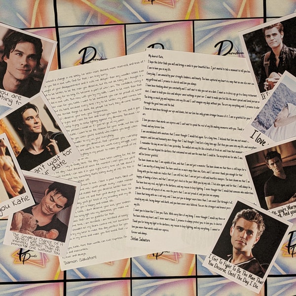 Vampire Diaries Character Comfort Letter (various Characters)