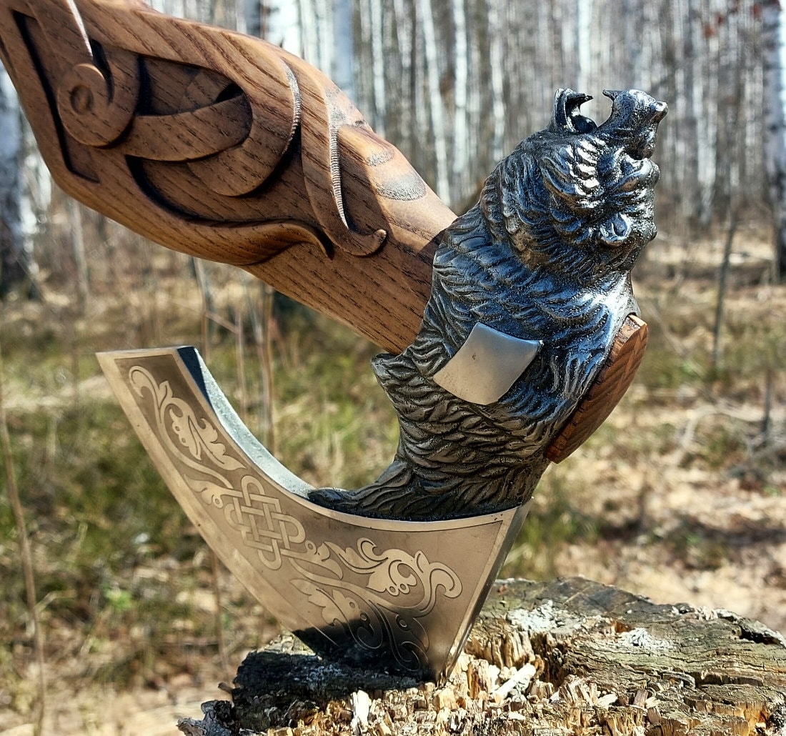 Ax Bear Grizzly Gift for Men, the Best Choice, Stylish Author's