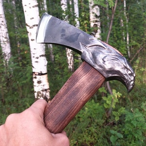 PRODUCT IN STOCK Battle Ax Tamahawk Eagle, Wilderness Survival Great Gift, Working Ax for Hunting, Tree Cutting, Collection Gift bushcraft