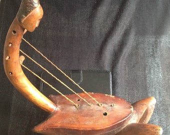 Authentique petite harpe Zande (Centrafrique)