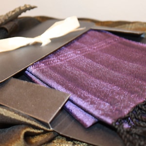 Handwoven Silk Shawl/Purple