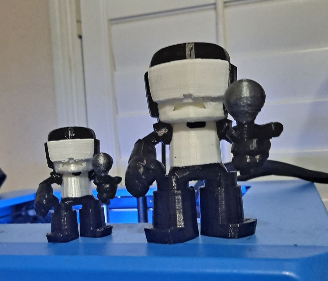 Friday Night Funkin: Tank Man 3-D Printed 2.5In/4In figure Painted/Un…