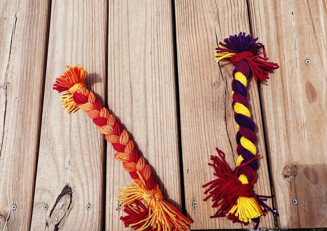 Dreifach twisted Tug Hund Spielzeug benutzerdefinierte Multi Etsy