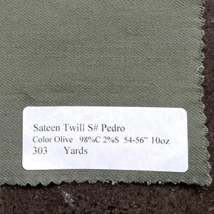 58 PFD Cotton Rayon Spandex Stretch Twill White 7.5 OZ Apparel Woven  Fabric by The Yard