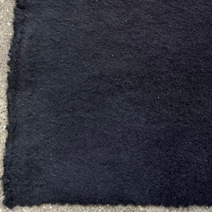 SWATCH Black Fleece Knit Fabric 21 oz Brushed French Terry American Fabric 100% Cotton Super Soft Heavy Weight Knit Fabric by the Yard