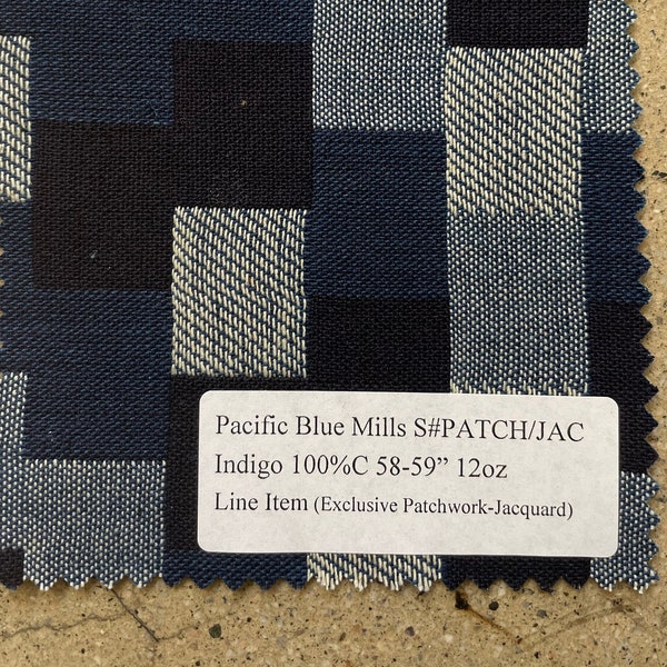 Patchwork Denim Fabric Etsy