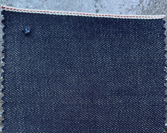 Indigo Cone USA Red Selvedge Denim: 12 oz Raw Fabric